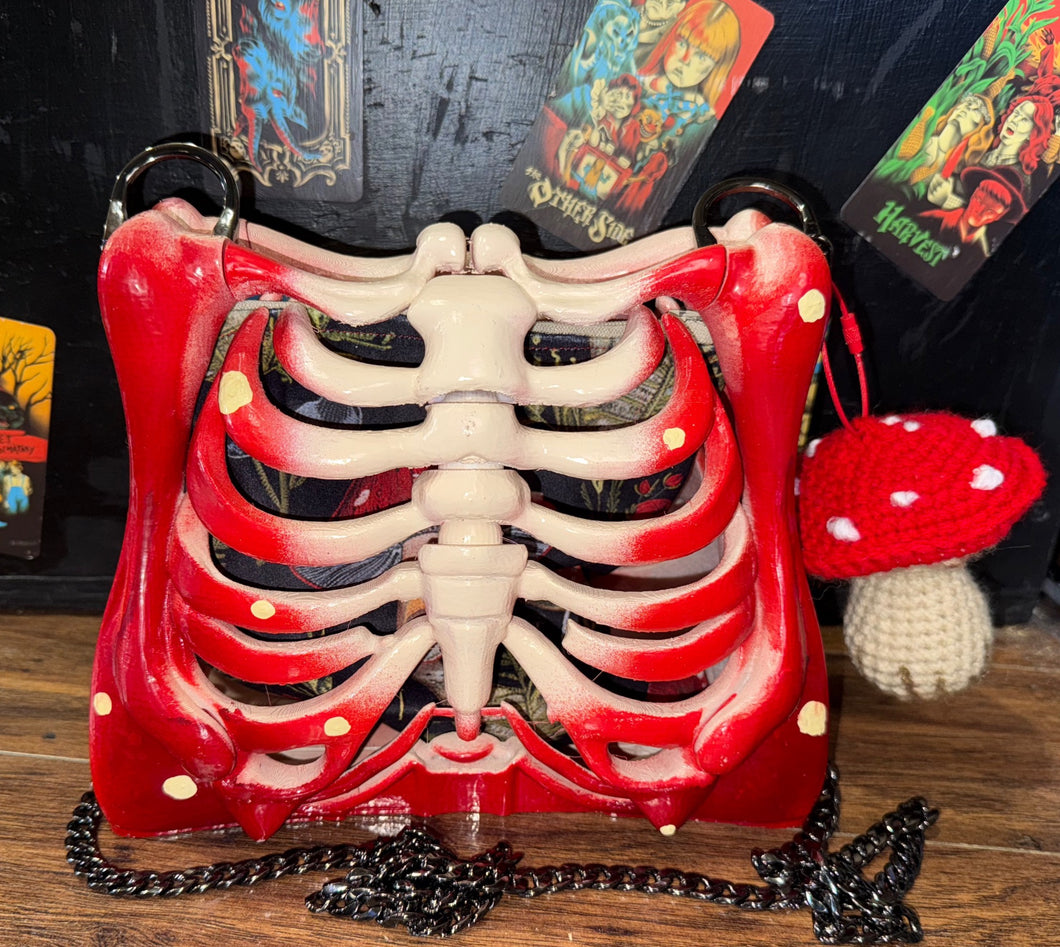 Fungi and Bones Ribcage Bag