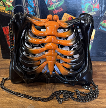 Load image into Gallery viewer, Jack Skellington Ribcage Bag - Hand Painted- One of a Kind
