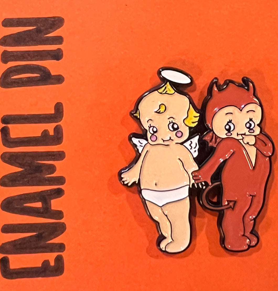 Kewpie Enamel Pin