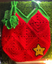 Load image into Gallery viewer, Mario Inspired Granny Square Bag
