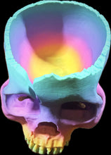 Load image into Gallery viewer, Rainbow Skull Yarn Bowl
