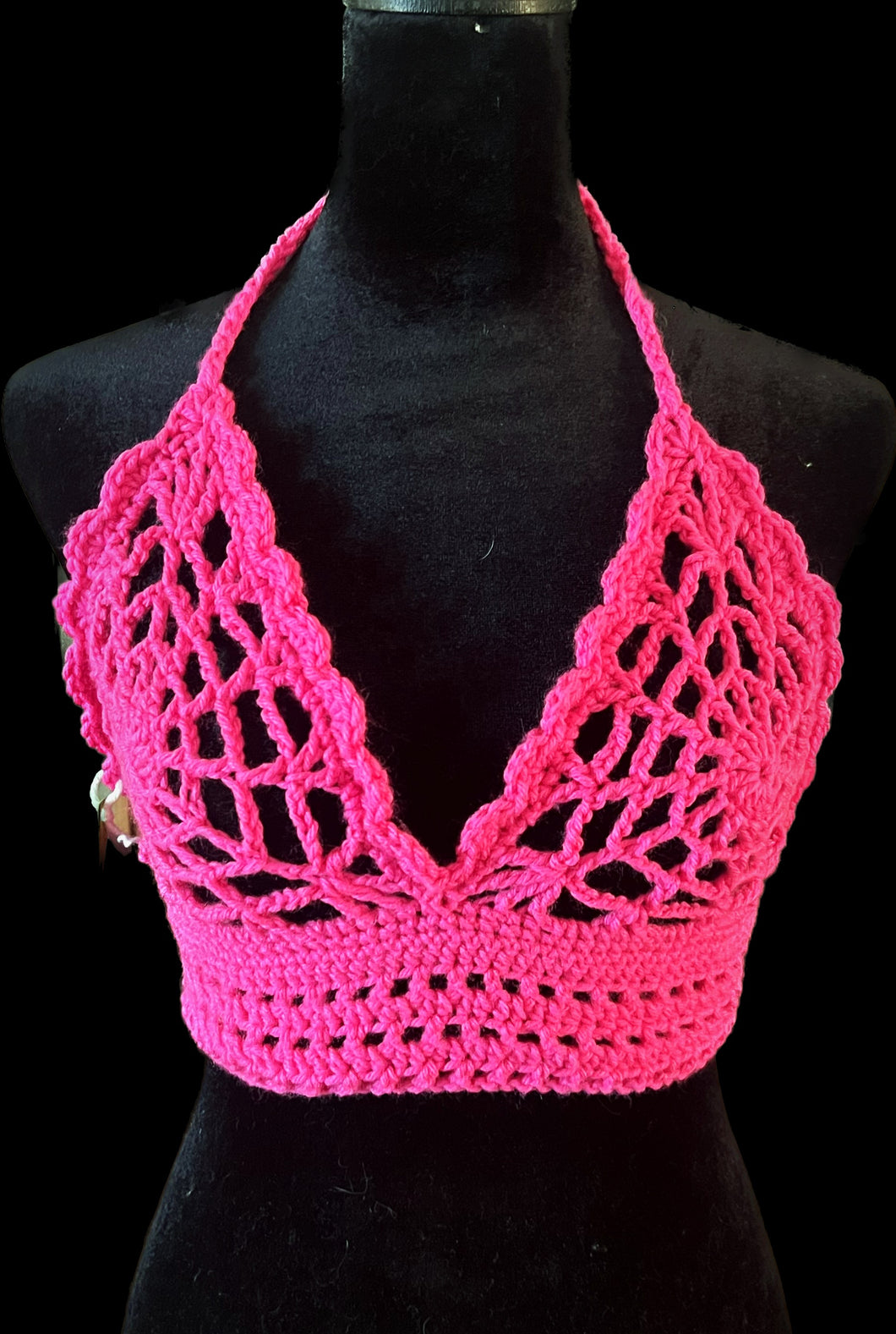 Hot Pink Spiderweb Top