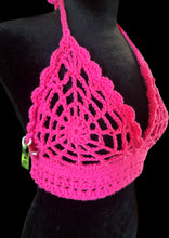 Load image into Gallery viewer, Hot Pink Spiderweb Top
