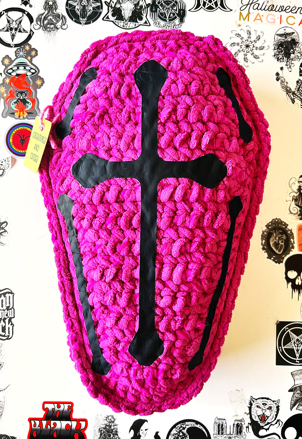 Pink Coffin Pillow