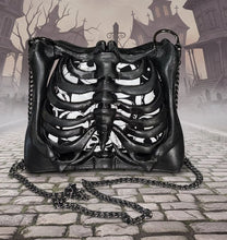 Load image into Gallery viewer, Jack Skellington Ribcage Bag - Hand Painted - One of a Kind - Creatures And Cuties
