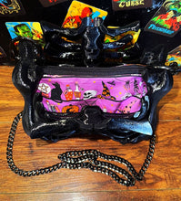 Load image into Gallery viewer, Ribcage Bag - Hand Painted - One of a Kind Gothic Pink - Creatures And Cuties

