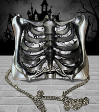 Load image into Gallery viewer, Ribcage Bag - Hand Painted - One of a Kind Nightmare Before Christmas - Creatures And Cuties
