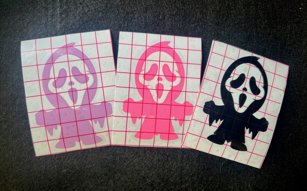 Scream Ghostface Girly Sticker. 